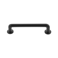 Rustic Barn Style Black Cast Iron 4" Center to Center Cabinet Handle / Drawer Pull
