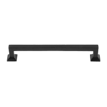 Rustic Modern Black Cast Iron 6" Center to Center Cabinet Handle / Drawer Pull