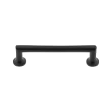 Rustic Barn Style Black Cast Iron 4" Center to Center Cabinet Handle / Drawer Pull with Angled Ends