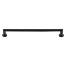 Rustic Barn Style Black Cast Iron 8" Center to Center Cabinet Handle / Drawer Pull with Angled Ends