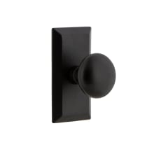 Vale  - Rustic Cast Iron Privacy Door Knob Set with Keep Knob and 2-3/4" Backset