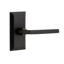 Vale  - Rustic Cast Iron Right Handed Passage Door Lever Set with Dirk Lever and 2-3/4" Backset
