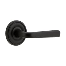 Loch - Rustic Cast Iron Right Handed Privacy Door Lever Set with Lance Lever and 2-3/4" Backset