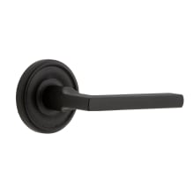 Loch - Rustic Cast Iron Right Handed Passage Door Lever Set with Dirk Lever and 2-3/4" Backset