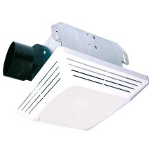 50 CFM 3 Sone Ceiling Mounted Exhaust Fan with Light Socket
