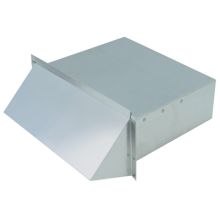 3.25 Inch x 10 Inch Galvanized Wall Cap with Back Draft Dampener
