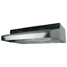 270 CFM 36 Inch Wide Energy Star Certified Under Cabinet Range Hood with Dual 18 Watt Fluorescent Lights and Aluminum Mesh Filters from the ECQ Series