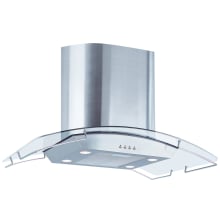 570 CFM 36 Inch Wide 3-Speed Ibiza Island Mounted Range Hood from the Barcelona Collection