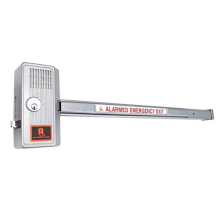 48" Sirenlock Fire Rated Rim Latch Exit Device With Standard Hex Key Dogging