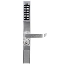 Trilogy Narrow Stile 100 User Electronic Digital Keypad Lever Exterior Trim for Adams Rite Exit Devices