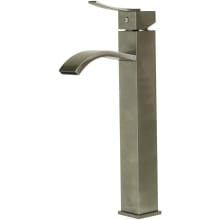 Tall Square Body Curved Spout Single Lever Bathroom Faucet