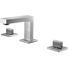 1.2 GPM Widespread Bathroom Faucet with Squared Faucet Head