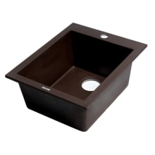 Alfi Trade 16-1/8" Drop In Single Basin Granite Composite Kitchen Sink