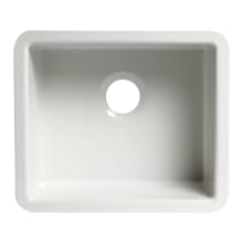 20" Undermount Single Basin Fireclay Kitchen Sink