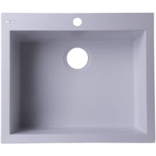 Alfi Trade 23-5/8" Drop In Single Basin Granite Composite Kitchen Sink