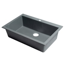 Alfi Trade 29-7/8" Drop In Single Basin Granite Composite Kitchen Sink