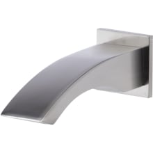 Curved Wall Mounted Tub Filler Bathroom Spout