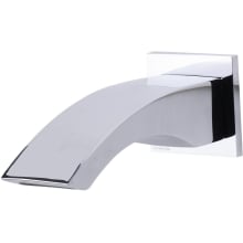 Curved Wall Mounted Tub Filler Bathroom Spout
