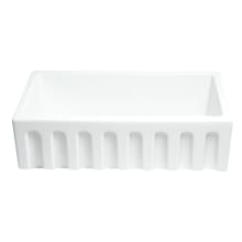 33-1/8" Farmhouse Single Basin Fireclay Kitchen Sink