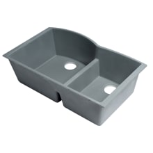 Alfi Trade 33" Undermount Double Basin Granite Composite Kitchen Sink