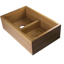 33" Kitchen Sink Farmhouse Sink Made of Bamboo Double Basin
