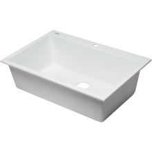 Alfi Trade 33" Drop In Single Basin Granite Composite Kitchen Sink