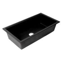 33-7/8" Drop In Single Basin Granite Composite Kitchen Sink