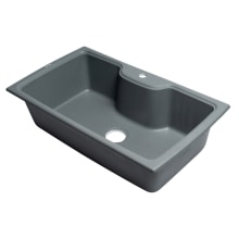 Alfi Trade 34-5/8" Drop In Single Basin Granite Composite Kitchen Sink