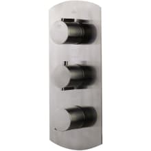 Concealed 4-Way Thermostatic Valve Shower Mixer with Round Knobs