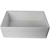 30 Inch Single Hole Contemporary Smooth Fireclay Farmhouse Kitchen Sink