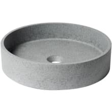 16-3/4" Circular Concrete Vessel Bathroom Sink