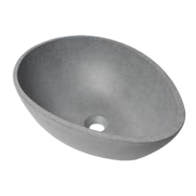 21" Oval Concrete Vessel Bathroom Sink