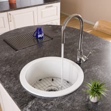 18-1/2" Undermount Single Basin Fireclay Kitchen Sink