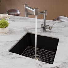18" Undermount Single Basin Fireclay Kitchen Sink