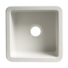 18" Undermount Single Basin Fireclay Kitchen Sink