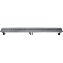 32" Wedgewire Linear Shower Drain with and 2" Outlet