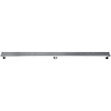 59" Stainless Steel Linear Shower Drain with Groove Lines