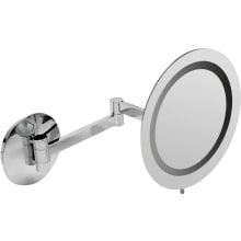 9" x 15-1/2" Circular Frameless Make-up Mirror