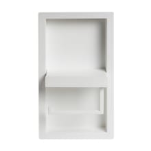 Recessed Euro Toilet Paper Holder with Shelf