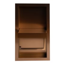 Recessed Euro Toilet Paper Holder with Shelf
