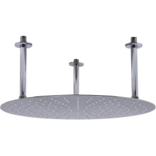 20" Round Solid Stainless Steel Ultra Thin Rain Shower Head