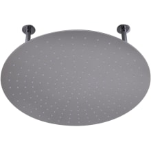 24" Round Solid Stainless Steel Ultra Thin Rain Shower Head