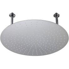 24" Round Solid Stainless Steel Ultra Thin Rain Shower Head