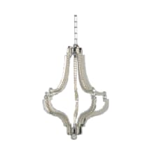 Cambria 21" LED Chandelier with Firenze Crystals