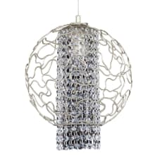 Mundo 12" Wide Pendant with Firenze Crystal