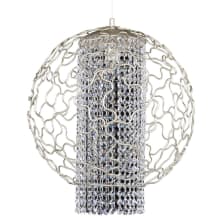 Mundo 18" Wide Pendant with Firenze Crystal