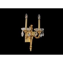 Marseille 2 Light 12" Wide Double Sconce with Crystal