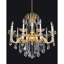 Barret 10 Light 35" Wide Crystal Chandelier