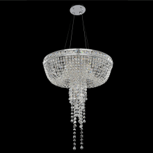 Cascata Single Light 24" Wide Crystal Chandelier