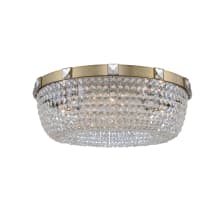 Impero 30" Wide Flush Mount Ceiling Fixture with Firenze Crystal